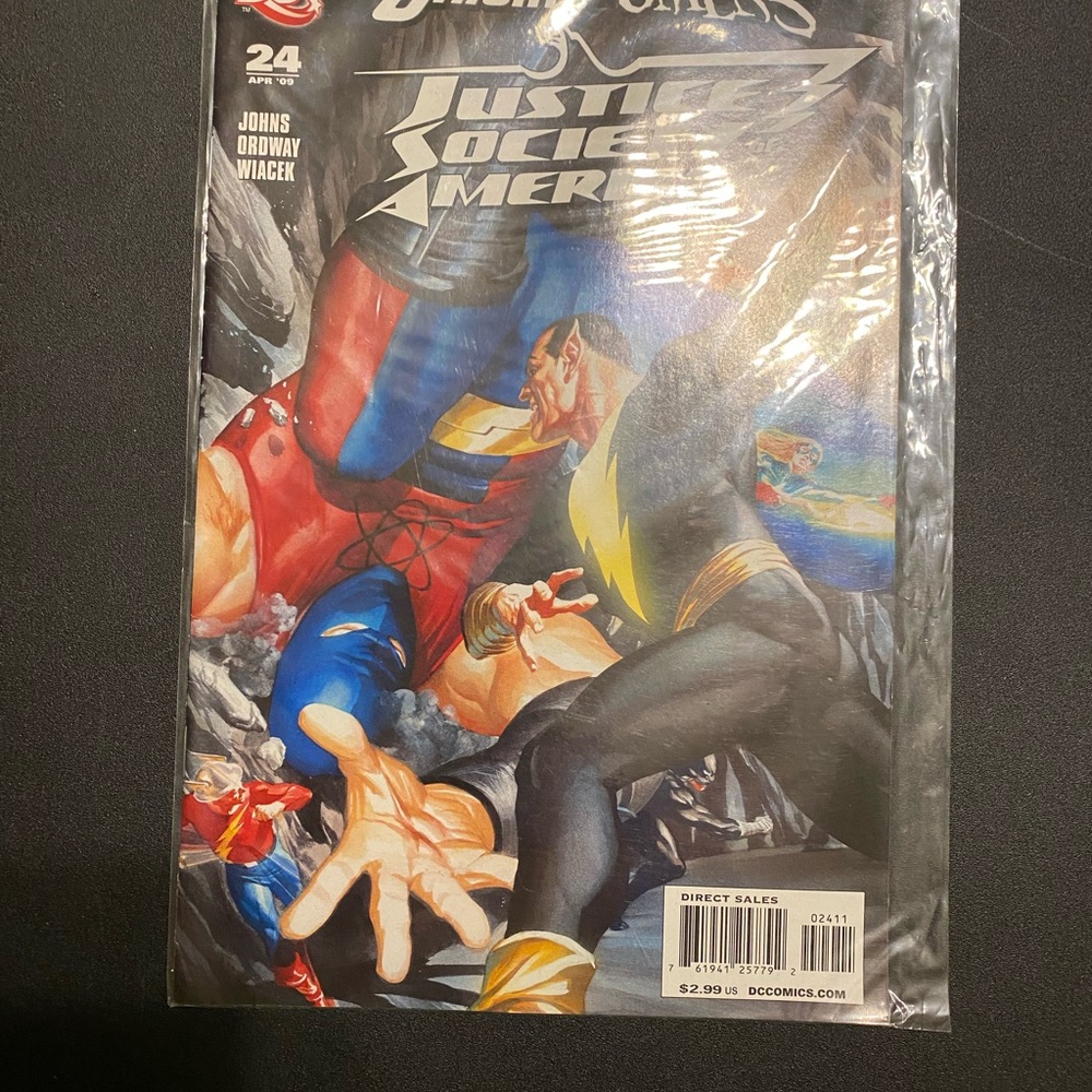 DC Comics Justice Society of America Issue with Bold Colors